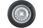 Комплект две колела за ремаркета UNITRAILER / TEMARED / BRENDERUP / STEMA / BÖCKMANN ГУМА KENDA 145/80 R13 78N STARCO ДЖАНТИ 4Jx13"H2 4x100 ET:30