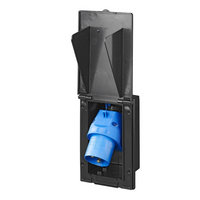 CEE ProPlus 373505BK стенен контакт, външен, 160×100 мм, черен