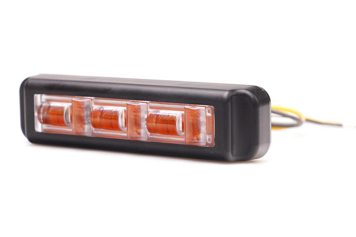 Предупредителна лампа WAŚ 2466 W285 LED мигаща лампа оранжева MASTER/SLAVE