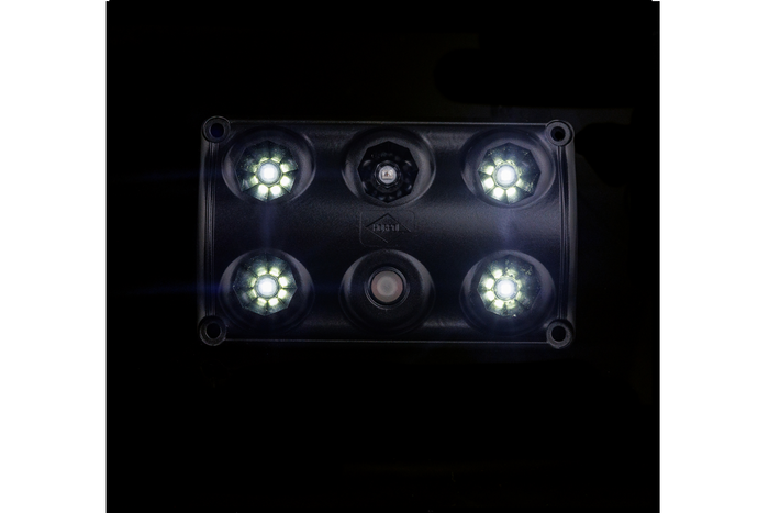 HORPOL LWD2157/CZ LED 900lm черна интериорна лампа за кола с ключ и червен диод