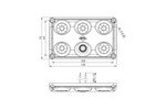 HORPOL LWD2157 LED интериорна лампа за кола 900lm с ключ и червен диод